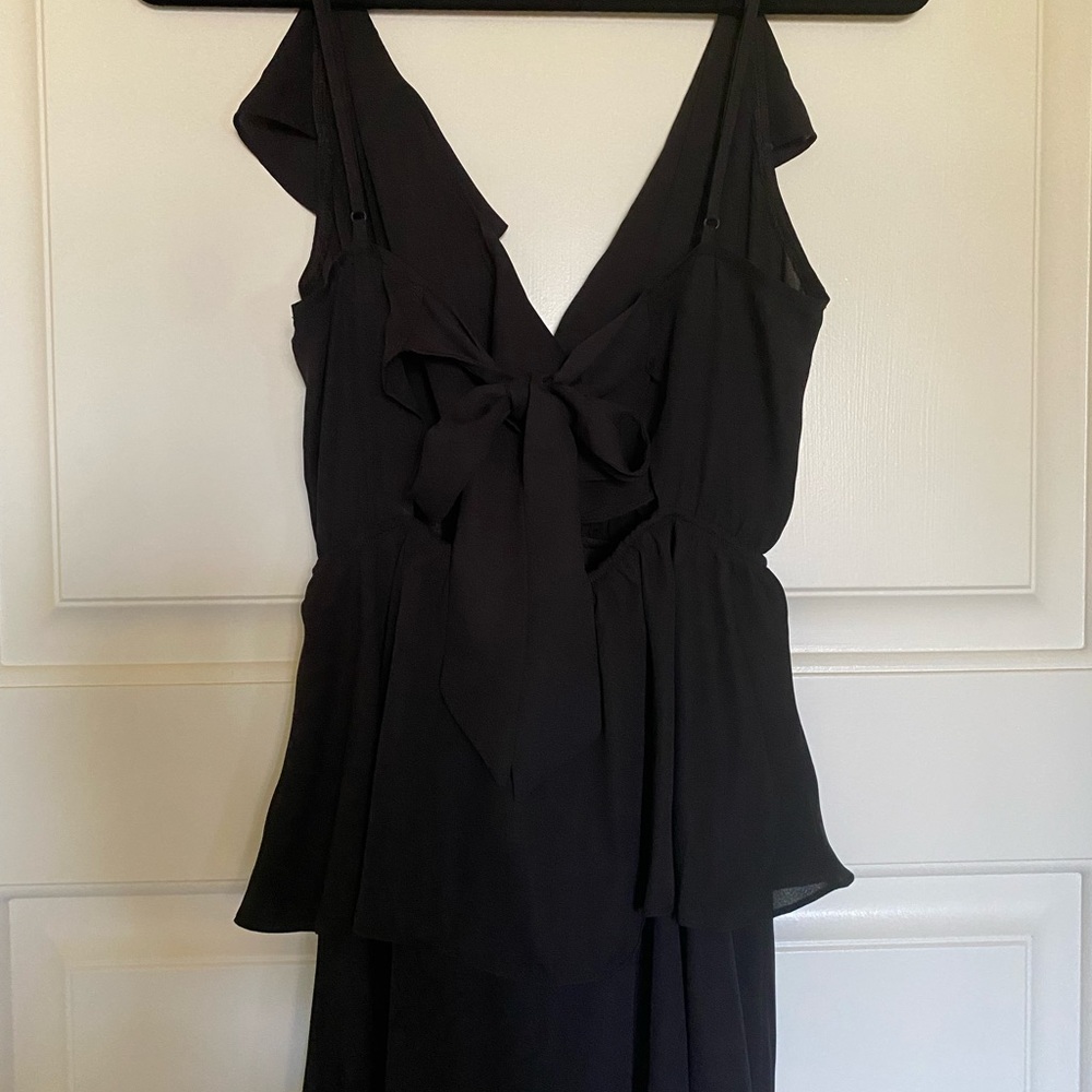 Black mini dress